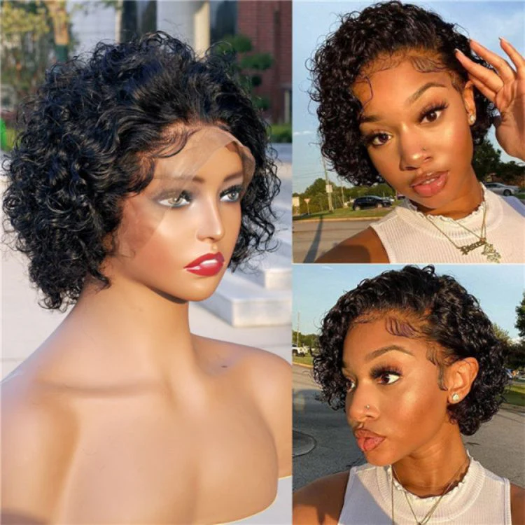 13x4 Lace Frontal Deep Wave Wig – 26 Inches
